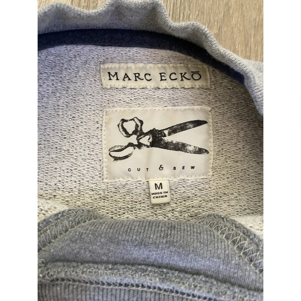Y2K Marc Ecko Cut Sew Rx DRUGS Crewneck Terry‎ Sweater M Vintage Dark 90s Punk